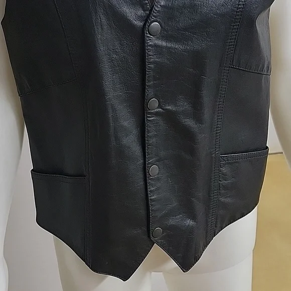 VETO Canada 100% Leather Button Snap Down Vest - Picture 3 of 11
